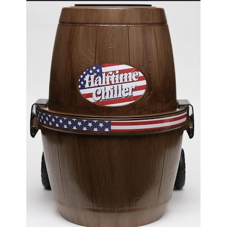 Whole-In-One Halftime Chiller Rolling Cooler - American Patriot WH3675165